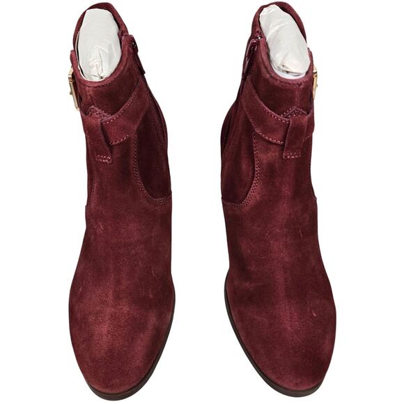 Diba Sleek Burgundy Suede Bootie 8.5 NWT - Picture 2 of 14